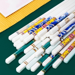 Fabricantes Ventas directas de palillos de cerámica Palillos chinos de hueso de alta temperatura Nuevos palillos familiares chinos - Product Image 4