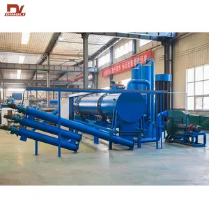 Continuous Carbonizer Biomass Charrying Furnace Charcoal Production Line Complete