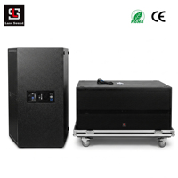 Subwoofer Activo Doble de 18 Pulgadas, 2400W RMS, 142dB, Sistema de Altavoces de Bajos con DSP FIR Alemán