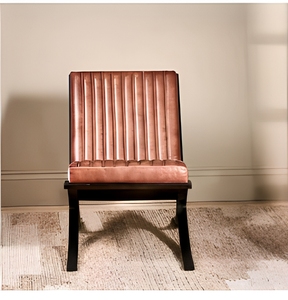 Fauteuil de salon moderne du milieu du siècle en velours, dossier capitonné, rembourrage en mousse, pieds en bois, fauteuil de détente pour la maison - Product Image 1
