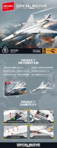 Set de Construcción de Aviones Sembo, Modelo Educativo de Juguete, Escala 1:32, Plástico ABS, 641 Piezas, Fantasía Ciencia Ficción, Edades <span class=keywords><strong>2</strong></span>+, Construcción DIY - Product Image 3
