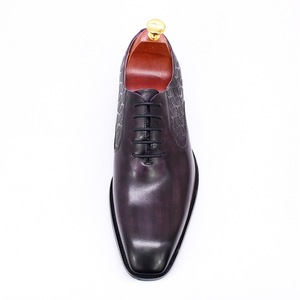 Zapatos Oxford de Hombre con Parte Superior de Cuero Genuino, Punta Puntiaguda, Antideslizantes, para Oficina y Trabajo, Forro de PU, Suela de Goma - Product Image 1
