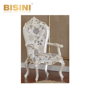 Juego de Muebles de Comedor de Lujo Completo de Estilo Europeo, Mesa de Comedor Rectangular Extensible de Madera Maciza de Abedul <span class=keywords><strong>con</strong></span> Sillas de Tela y Cuero - Product Image 3