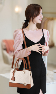 Bolso de Mano de Cuero PU de Alta Calidad para <span class=keywords><strong>Mujer</strong></span>, Gran Capacidad, con Cierre, Estilo Casual, Tipo Tote, con Correa para el Hombro - Product Image 6