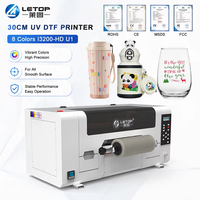 Mesin Printer Inkjet UV DTF Roll to Roll Digital Printing Plotter Mini A3 LETOP Factory