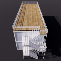 Maison Modulaire Conteneurisée à Panneaux Sandwich, Cabine Respirante à Assemblage Rapide pour Bureaux, Immeubles de Bureaux, Salles d'Exposition – Disponible