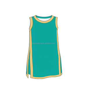 Vestido de Yoga Dos en Uno para Niñas, Elástico, de Nailon y Spandex, con Pantalones Cortos Interiores y Bolsillos, Ropa Deportiva para el Día del Partido - Product Image 3