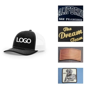 Gorra Trucker Personalizada de Fábrica, Estilo Richardson 112, 6 Paneles, Cierre a Presión, Color Negro Liso, <span class=keywords><strong>Gorras</strong></span> de Malla - Product Image 4