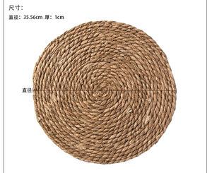 Tapete de Jacinto Manteles individuales tejidos a mano Copa tejida de Vietnam, Tazón, Sartén Manteles individuales resistentes al calor - Product Image 6