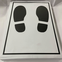 Tapis de sol jetable en papier pour voitures, motif empreinte noire, protection de tapis de véhicule à usage unique, feuille de protection intérieure