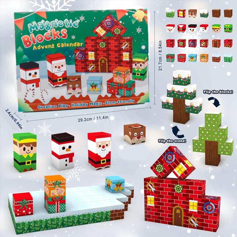magnetic blocks christmas