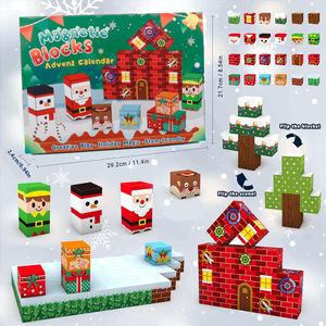 Coffret Calendrier de l'Avent de Noël 2025 avec 24 Jours pour Cadeau Enfant Compte à Rebours Cube Magnétique Blocs de Construction Magnétiques Jouet STEM - Product Image 4