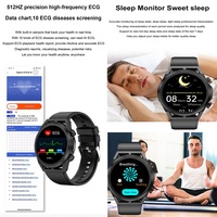 Reloj Inteligente de Salud en Oferta, Presión Arterial, ECG, Frecuencia Cardíaca, Monitoreo del Sueño, Medición del Ácido Úrico, Reloj Inteligente ET310
