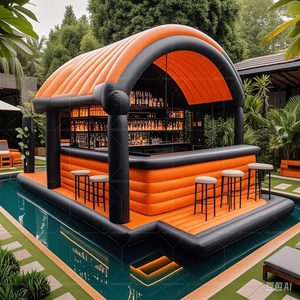Backyard Commercial Inflatables Multi-personne Loisirs Canapé Chaise Longue Rangée Flottant Gonflable Bar <span class=keywords><strong>Piscine</strong></span> avec Sièges - Product Image 6