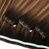 Extensiones de Cabello con Cinta Invisible, Trama de Cabello SDD para Salón y Uso Personal, Cabello Humano Remy, Trama de Cabello Larga con Inyección Sin Costuras