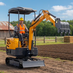 Spedizione Gratuita Mini Escavatore con Motore EPA 1 1.5 1.8 2 3.5 Tonnellate, Mini Bagger Diesel/Benzina, Mini Escavatore Cinese in Vendita - Product Image 1