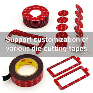Custom <strong>3M</strong> 5952 5925 VHB <strong>Tape</strong> Die Cut <strong>Tape</strong> Services Custom High Viscosity High Temperature Resistant With Strong Black Foam <strong>Tape</strong> - Product Image 3