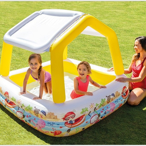 Inflatable Swimming <strong>Pool</strong> with Sunshade, Children's Home <strong>Paddling</strong> <strong>Pool</strong>, Indoor Children's Ocean Ball <strong>Pool</strong> - Product Image 2