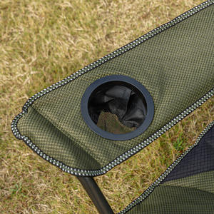 เก้าอี้ชายหาดพับได้แบบพกพา Camp Master สีเขียวอมน้ำตาล ที่วางแขนบุโฟม สำหรับตั้งแคมป์กลางแจ้ง ตกปลา - Product Image 3