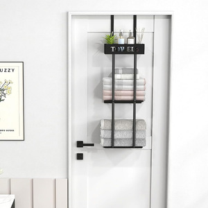 Towel Rack 3 <b>Bars</b> 6 Layer Multi Functional No Drill Organizer <b>Shelf</b> For Bathroom Storage - Product Image 1