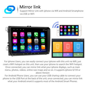 9 ''2 Din 안드로이드 10 자동차 라디오 스테레오 비디오 자동 라디오 GPS 와이파이 BT FM RDS 폭스 바겐/폭스바겐/폴로/파사트/좌석/톨레도 - Product Image 2