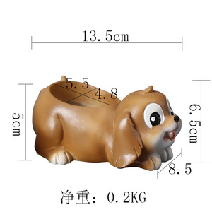 3 colores de cerámica Animal perro planta maceta contenedor en maceta Mini maceta hogar jardín decoración de escritorio - Product Image 5