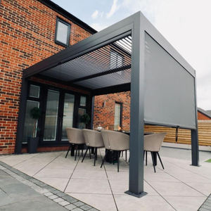 Pérgola de <span class=keywords><strong>Aluminio</strong></span> Eléctrica Bioclimática con Sistema Ajustable Personalizado para Jardín, Piscina, Villa, Resistente a la Lluvia - Product Image 3