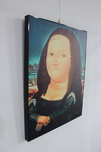 Tranh Canvas Mona Lisa Hoạt Hình Tranh Sinh Sản Tranh Da Vinci Canvas Chân Dung In Hiện Đại + Gỗ Thông + Khung Kim Loại - Product Image 4