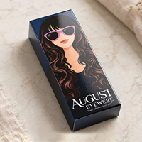 Boîtes cadeaux en carton avec couvercle et base, logo personnalisé imprimé, étui en papier pour lunettes de soleil, boîte d'emballage pour lunettes de soleil