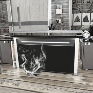 La <span class=keywords><strong>hotte</strong></span> îlot multifonctionnelle intègre des fonctions d'éclairage de captage de fumée et de purification d'air - Product Image 5