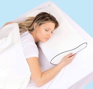 Contoured Cervical Orthopedic Oem Hot Sale Butterfly Shape Memory <b>Foam</b> Pillow Suppliers for Sleeping - Product Image 3