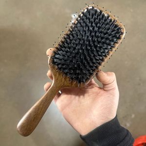 Peine de sándalo de doble cara con cojín de aire, multifunción, para masaje del cuero cabelludo y meridianos - Product Image 5