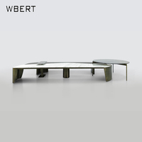 WBERT Italien Moderne Minimaliste Marbre Grand Plat Villa Salon Long Thé Table Basse Risparmio Creative Furniture Usage