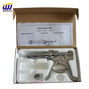 Teşhis için yarı otomatik veteriner Metal tabanca şırınga 10ml 20ml 30ml ve 50ml kapasiteleri - Product Image 3