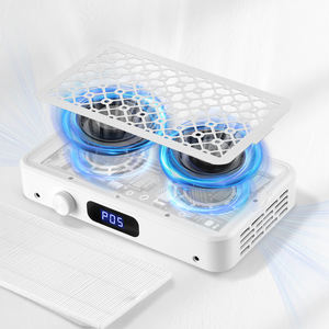 Collecteur de poussière professionnel pour ongles 130W à double turbine avec réglages réglables à 5 vitesses Vitesse maximale de 3500 tr/min pour l'aspiration des ongles - Product Image 4