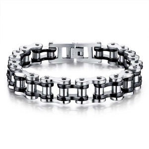 Gold Plated 316L Stainless Steel Fashion Sports <strong>Bike</strong> <strong>Chain</strong> Style Mens <strong>Bracelet</strong> - Product Image 6