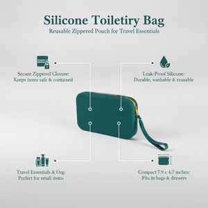 Bolsa de Maquillaje de Gran Capacidad con Logotipo Personalizado, Bolsa de Aseo para Viajes, Compras y Uso Diario para Mujer - Product Image 5