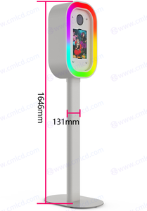 2025 Smart Oval Photo Booth Machine Tool-Free Setup Standing Photo Booth <b>Camera</b> with Instant <b>Print</b> for Parties - Product Image 4