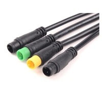 Connecteur d'aviation M8 personnalisé 4K/60HZ, câble PVC étanche IP65 à double blindage, faisceau de câbles LS 2 broches pour moniteur de caméra de voiture