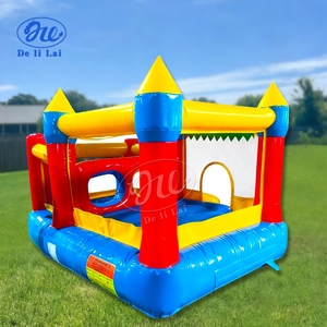 <span class=keywords><strong>Castillo</strong></span> Inflable Delilai para Fiestas al Aire Libre, Color Personalizado, Casa de Brinco de PVC de 2.8x3m para 4 Personas, Fácil de Instalar - Product Image 2