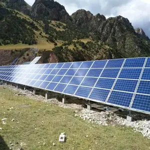 Sistema híbrido de energia solar 50kw, inversor híbrido painel solar instalação de bateria