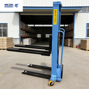 Transpalette semi-électrique WGZN avec assistance au chargement, prix de gros, capacité 1t/1,5t/2t/3m, transpalette de déchargement portable - Product Image 2