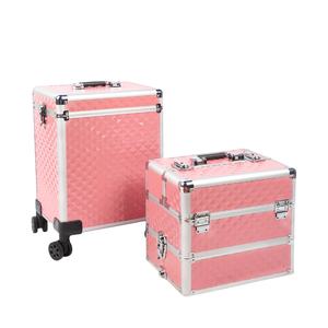 OBOX Professionnel Grande Capacité Roues Roulantes <span class=keywords><strong>Valise</strong></span> De Voyage Cosmétologie Trousse De Maquillage pour Tatouage Ongles <span class=keywords><strong>Manucure</strong></span> Sac <span class=keywords><strong>Trolley</strong></span> Box - Product Image 1