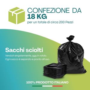 Sacchi per la Spazzatura Paluplus Grandi Neri 70x110 Cm 80 Micron di Spessore per Uso Domestico - Product Image 3