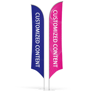 <span class=keywords><strong>Kit</strong></span> de drapeau publicitaire personnalisable sans plis, surface du drapeau en fibre de polyester, avec <span class=keywords><strong>kit</strong></span> de mât en aluminium et piquet de sol - Product Image 1