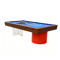 Table de billard professionnelle de luxe sur mesure, nouvelle collection, 8 pieds, avec plateau en ardoise, structure solide et pieds en acrylique, idéale pour clubs et bars.
