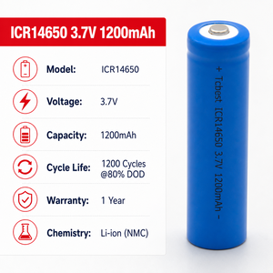 Batería Recargable de Iones de Litio <span class=keywords><strong>ICR</strong></span> 26650 de 4000 mAh y 3.7 V, Celda Cilíndrica de Grado A con 1200 Ciclos, Proveedor de Baterías para Linternas de Emergencia - Product Image 3