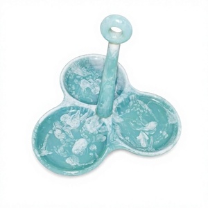 Décoration de fête de luxe Art Déco, 3 pièces, en résine, 100% qualité supérieure, personnalisée, faite à la main, écologique et compatible congélateur - Product Image 1