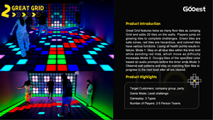 PI SPORT 12 <span class=keywords><strong>14</strong></span> mètres carrés Activer Led Floor <span class=keywords><strong>Game</strong></span> <span class=keywords><strong>Escape</strong></span> Room Histoire sur l'évasion des murs 3 4 chambres - Product Image 4