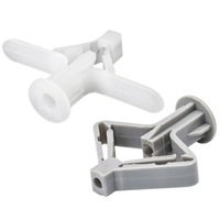 Cheville papillon M8 pour plaque de plâtre, cheville d'expansion en plastique pour cloison sèche, cheville murale autoperceuse pour cloison creuse